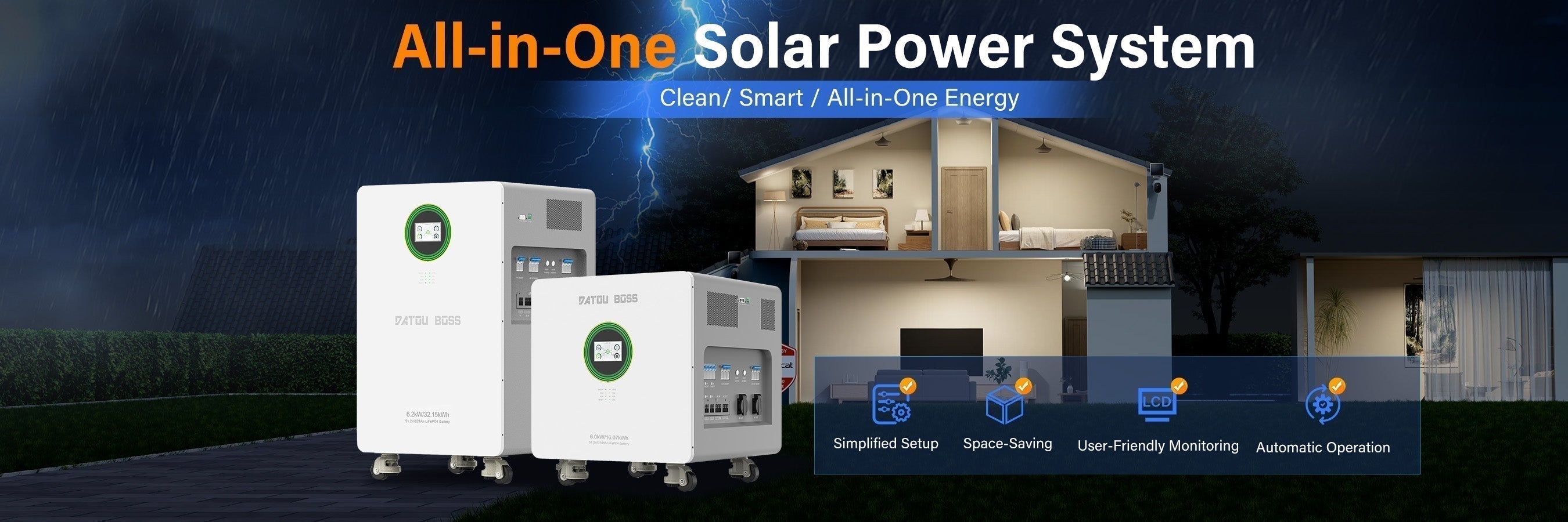 Why AIO Solar Power Systems Are Becoming the Future of Home Energy？ - Xdatou | Rechargeable Lifepo4 Batteries Voltage Converters Inverter