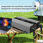 DATOUBOSS 2000W Pure Sine Wave Inverter with 4000W peak power, 12V-230V, with EU sockets, USB ports,  for home, cars, trucks.