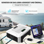 DATOUBOSS 3500W Pure Sine Wave Inverter, 24V to 230V, 7000W peak power, with LCD Display&2 EU Socket for RV car home off-grid